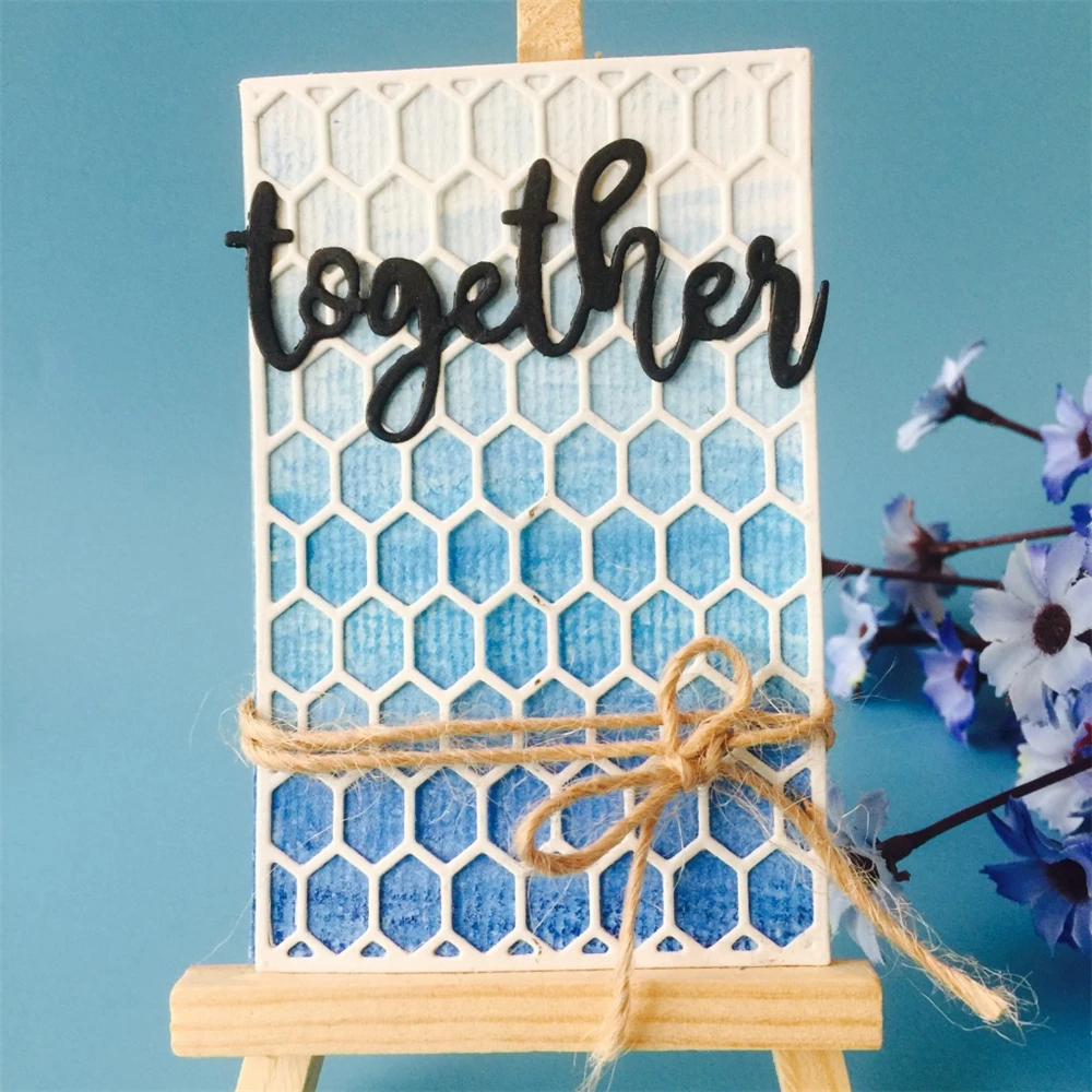 Сетка фон металлические Вырубные штампы Скрапбукинг Ремесло вырубки Рождество