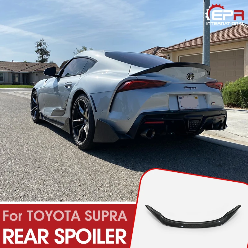 Для Toyota 2019 на Supra A90 T тип углеродное волокно задний спойлер для багажника заднее
