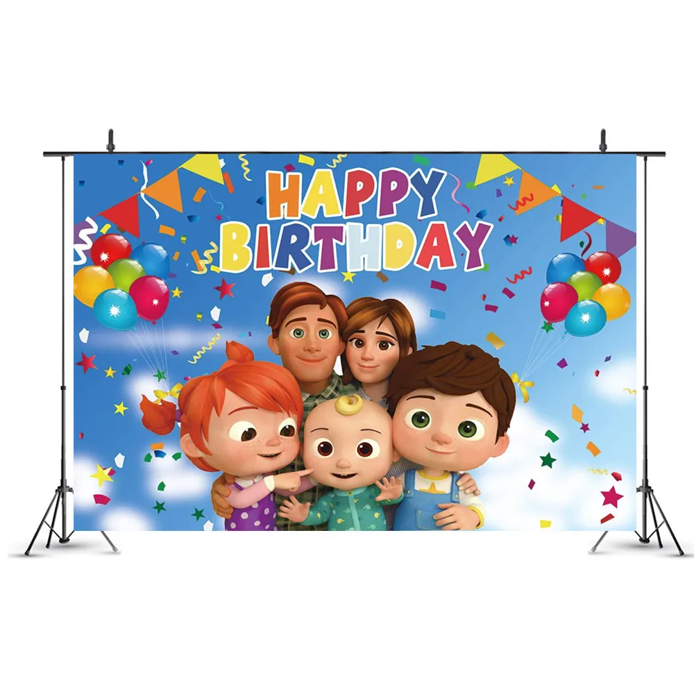 Пользовательский фон для дня рождения баннер мультфильм JJ Дыня тема детского