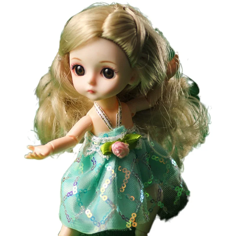 

Movable 13 Jointed Princess Baby Doll Reborn BJD 16cm 1/12 Packaged DIY Accessories Best Girl Kids Gift Toys