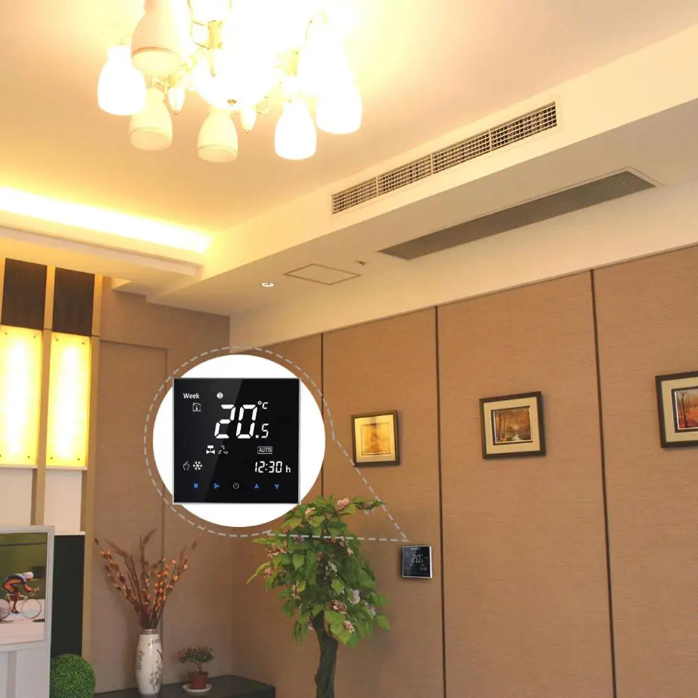 Термостат центральный Modbus термостат для кондиционера с 2 трубками и сенсорным ЖК