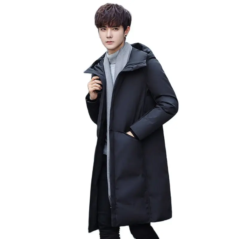 Мужская зимняя куртка с капюшоном и воротником из натурального меха | одежда