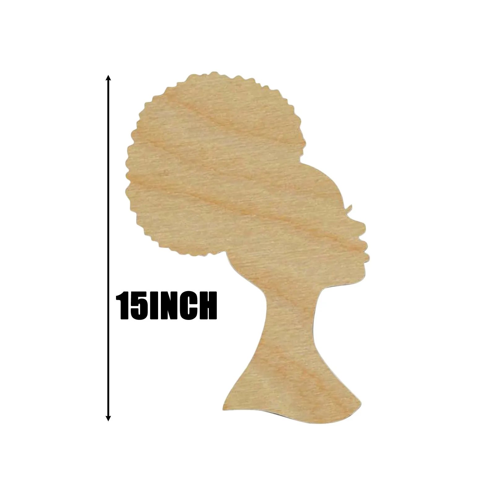 

Diy Head Wooden Silhouette Wreath Template For Silhouette Crafts Black Person Wood Decor Madera Para Manualidades Houtbewerking