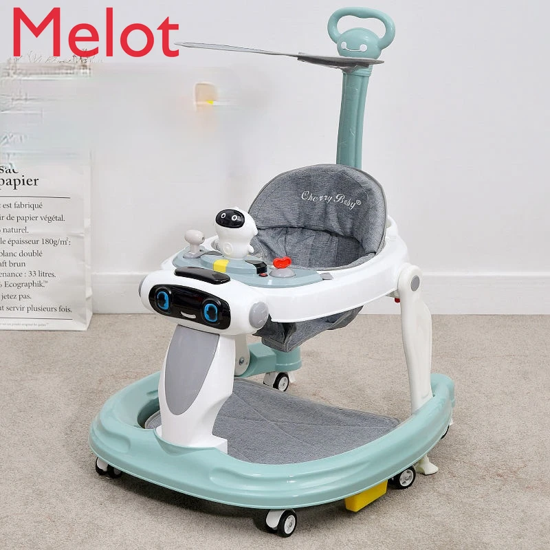 

Baby Walker Multi-Functional Anti-Flip Baby Can Sit Children Walking Hand Push