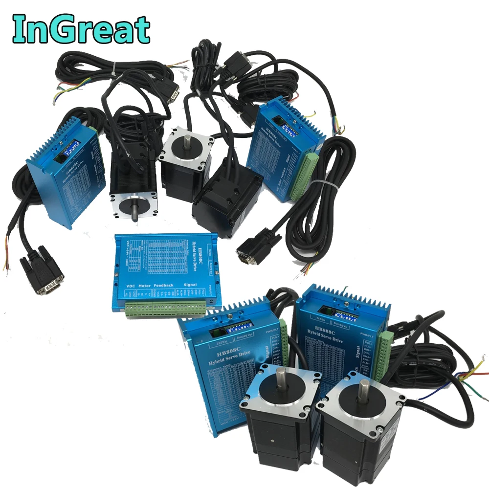 5 шт. Комплект кабелей для драйвера шагового двигателя Nema23 с замкнутым контуром 2