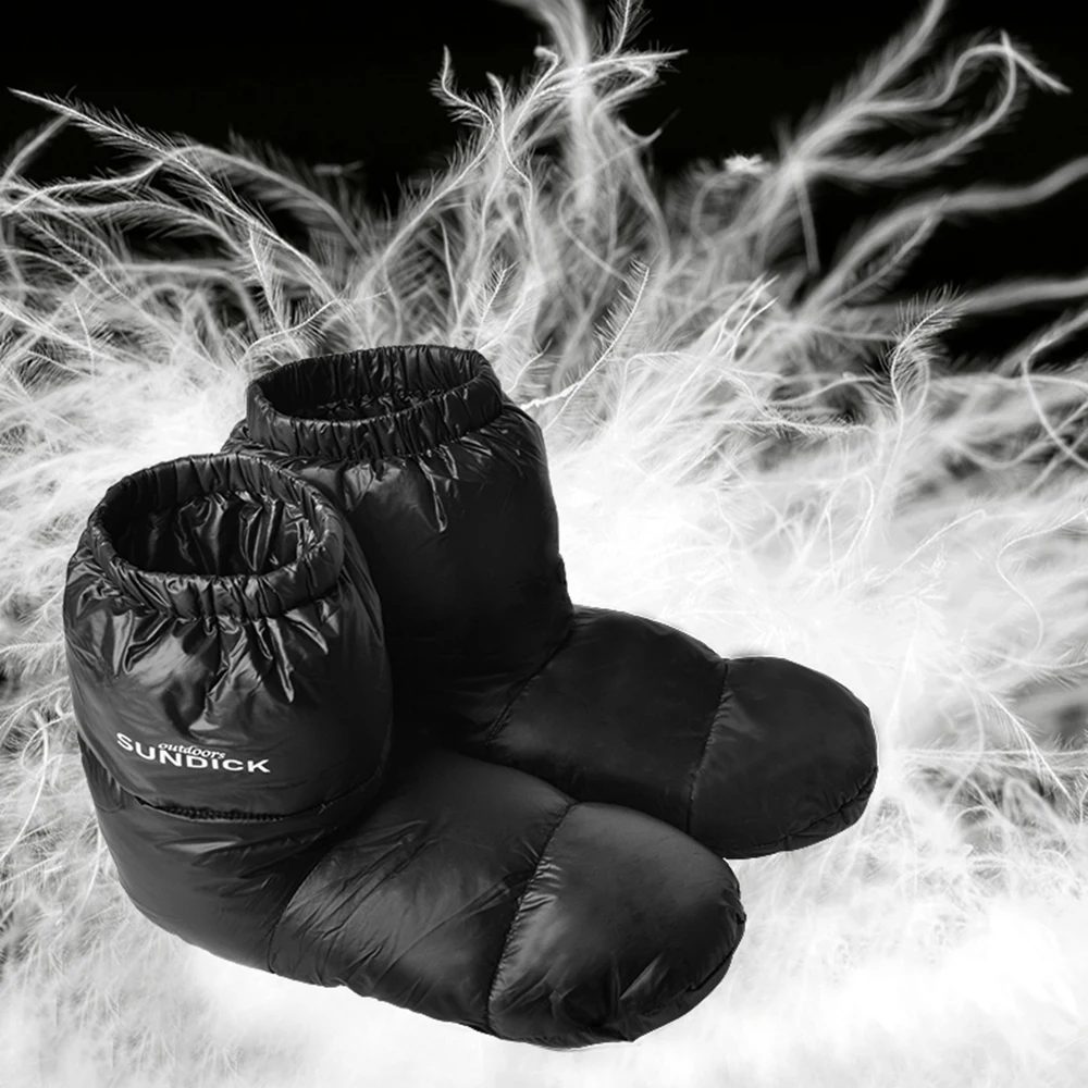Outdoors Camping Slippers Warm Socks for Sleeping Bag Indoors Warm Boots Men Women Winter Duck Down Booties Slipper Boots
