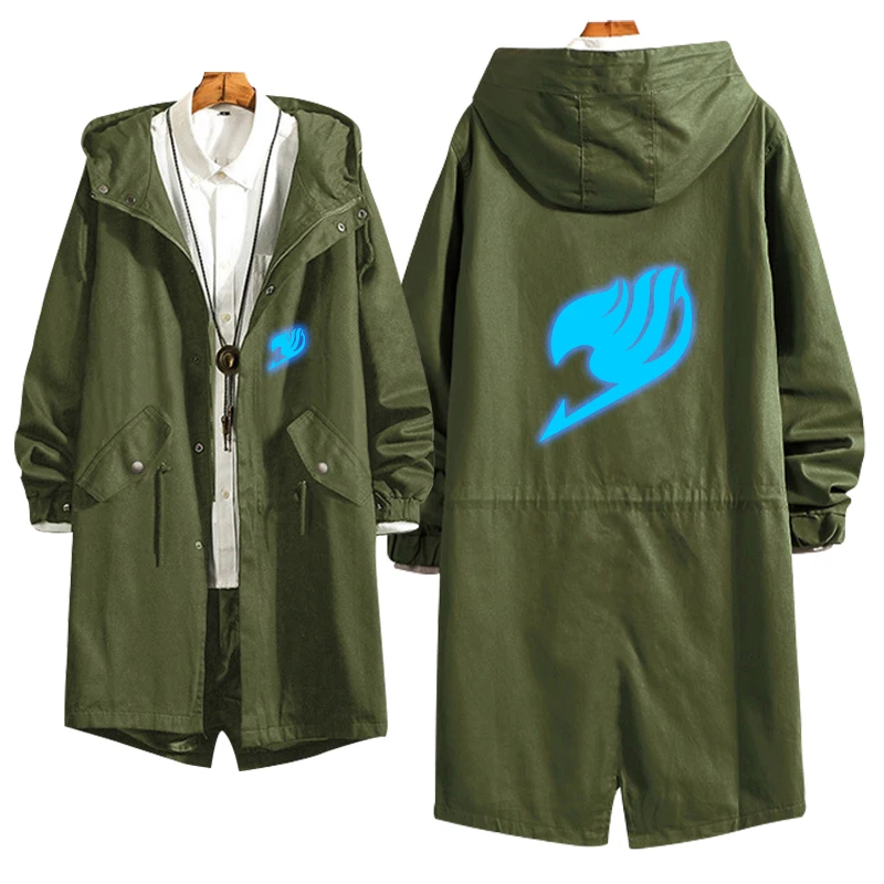 Модное аниме Фея хвост косплей тонкое пальто с цветным принтом на молнии