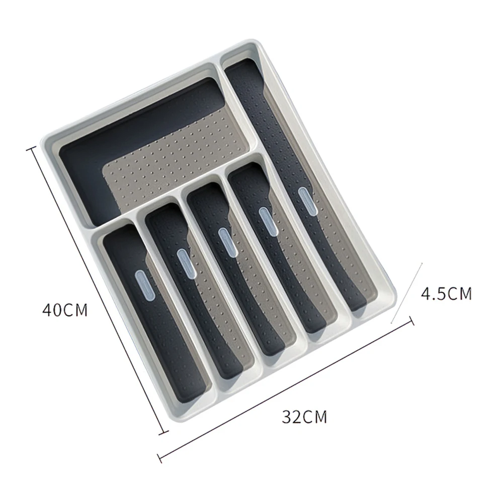 Кухонный ящик-органайзер поднос для столовых приборов разделительная коробка