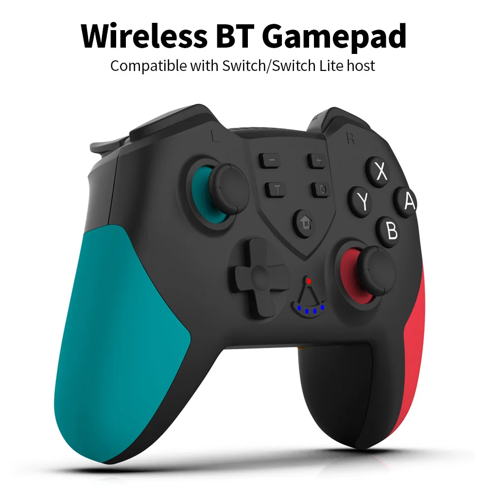 Фото Wireless Bluetooth Gamepad with Double Motor Vibration Function Gyroscope Compatible Switch/Switch Lite Host Электроника Wireless Bluetooth Gamepad with Double Motor Vibration Function Gyroscope Compatible Switch/Switch Lite Host Электроника