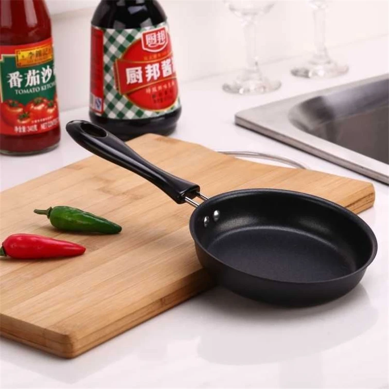 

Frying Pan Thicken Bottom Saucepan Household Fried Egg Pancake Pan Durable Cooking Pot for Home Kitchen 5 Sizes