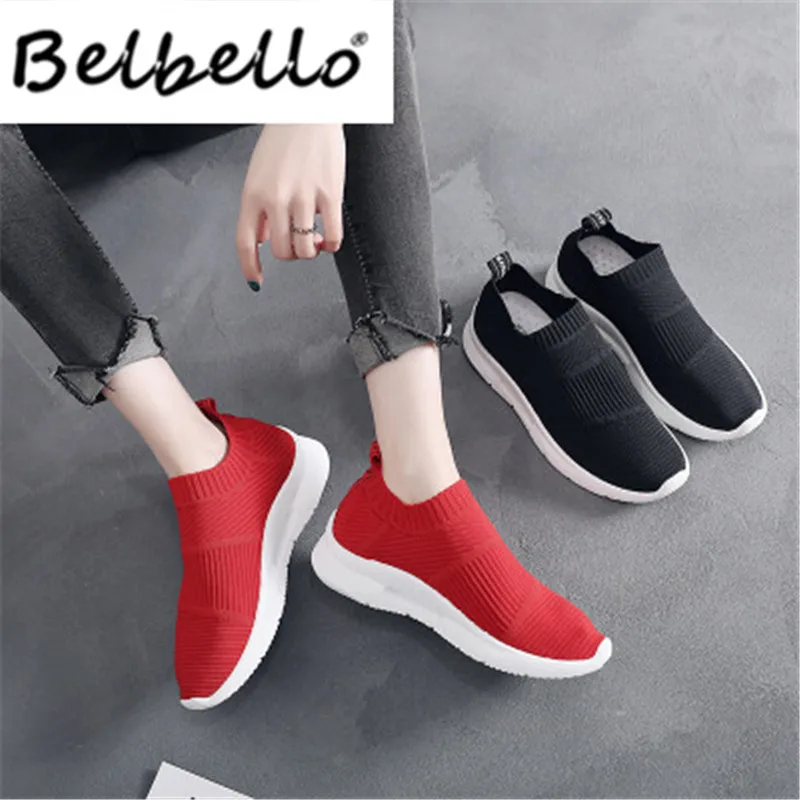 

Belbello Spring and summer 2019 breathable running shoes ins super fire shoes sports shoes women's coconut shoes women F02