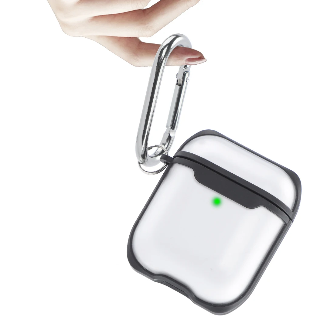 Прозрачный матовый чехол для AirPods, прозрачный чехол для Apple Airpods, 2 чехла, коробка для наушников, аксессуары, сумка, беспроводной Bluetooth, чехол для наушников