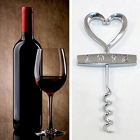 love heart wine corkscrew cork screw bottle opener wedding party feast favor