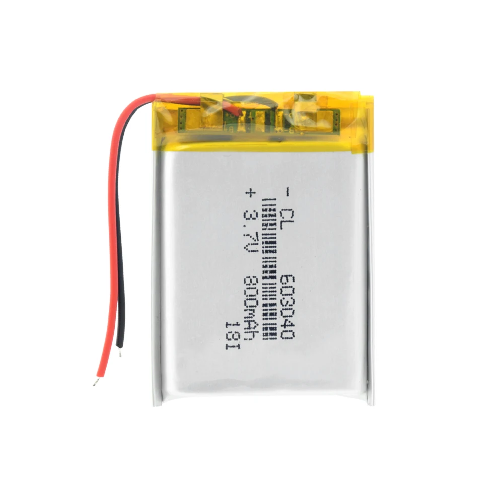 Аккумуляторная батарея 800mAh Lipo 603040 литий полимерная Li Po ионная ячейка для