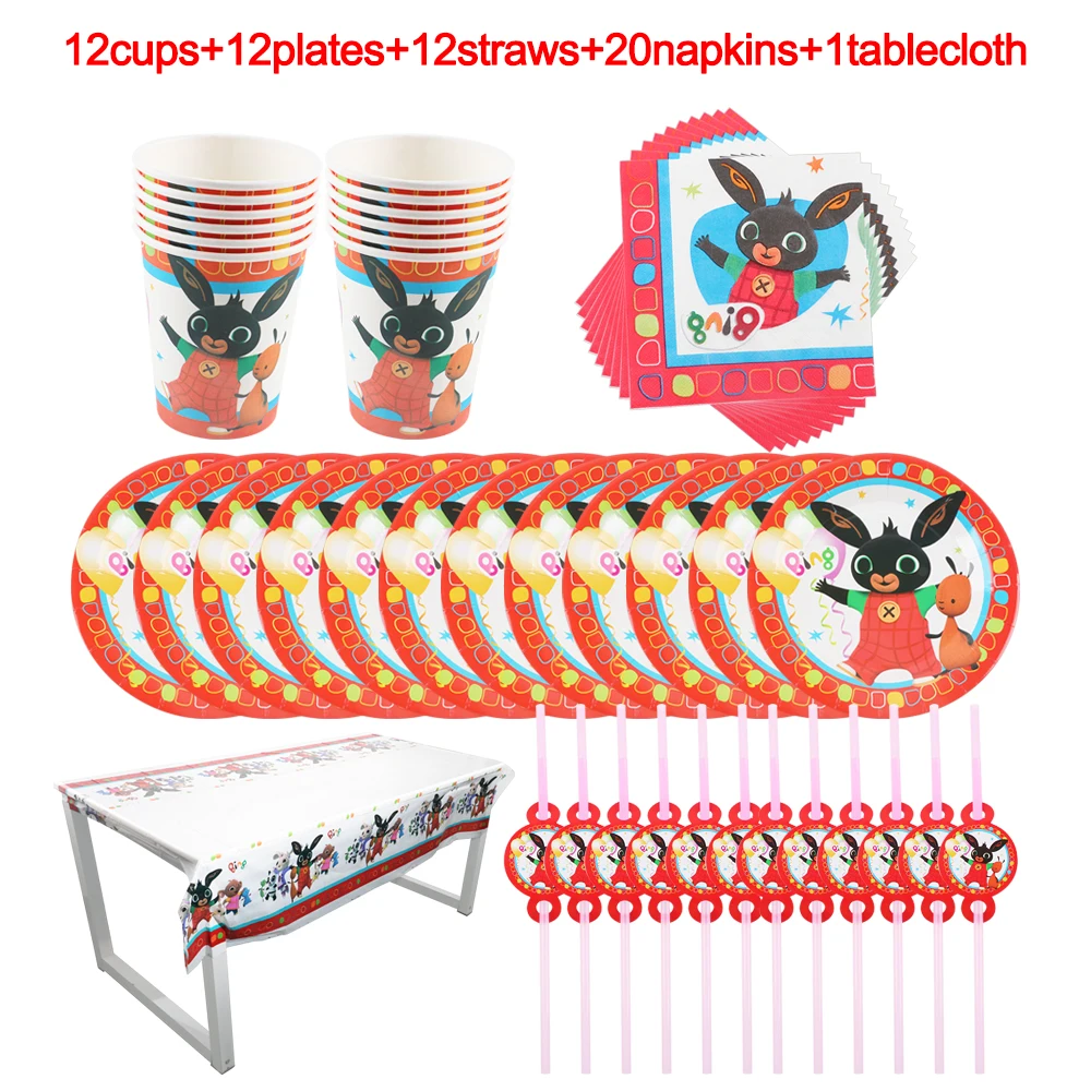 

57 шт., одноразовые столовые приборы в виде кролика