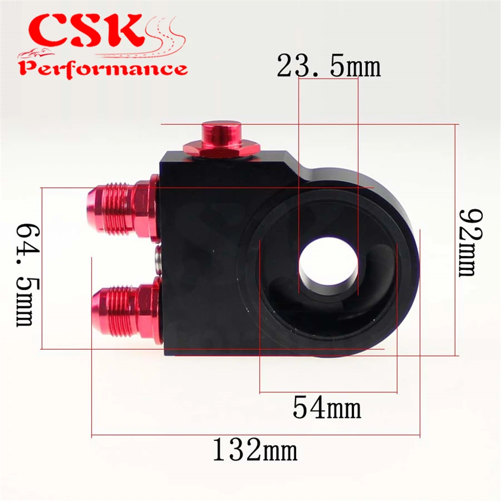 AN10 Масляный охладитель термостат сэндвич пластина фильтр переходника 3/4 &quot16 UNF/M20