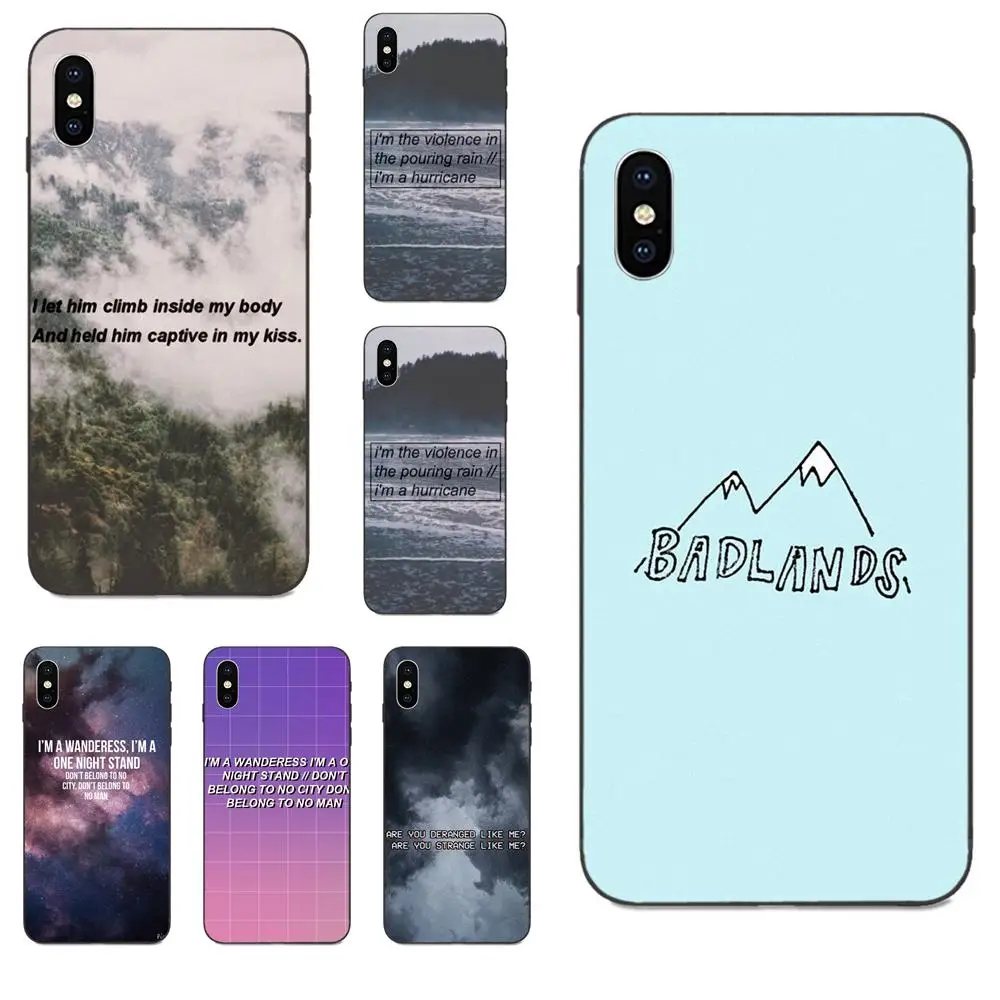 Halsey Hurricane Lyrics TPU Cell Case For Apple iPhone X XS Max XR 4 4S 5 5S SE 6 6S 7 8 Plus |