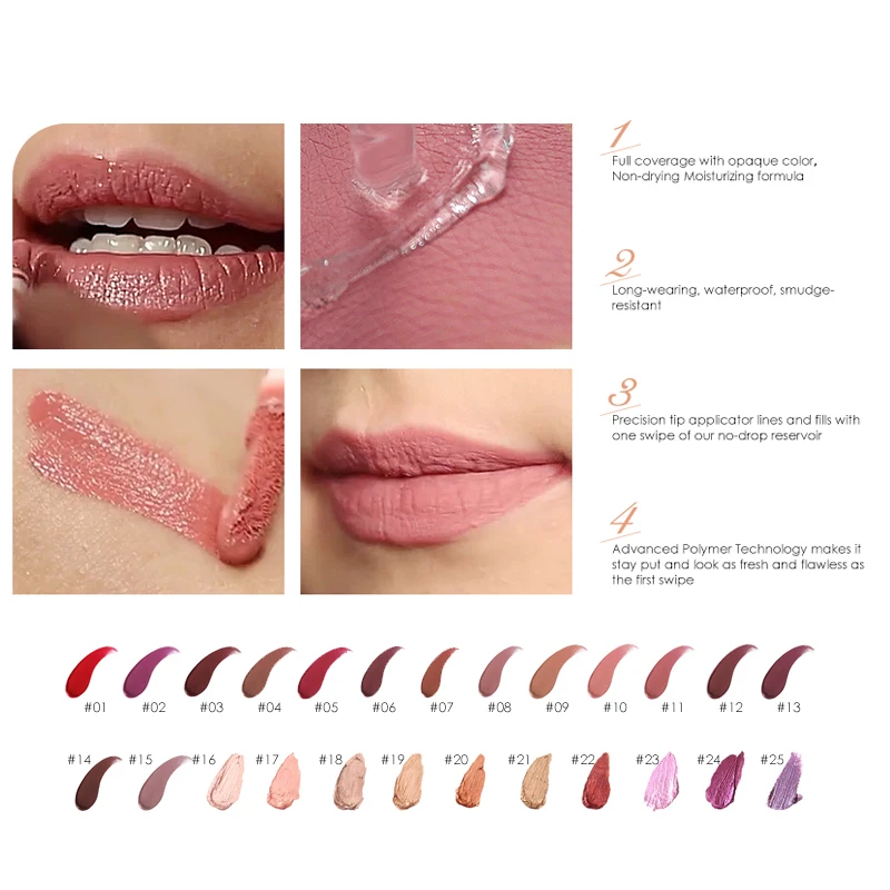 Focallure Matte Lip gloss Tint Paint Colors Long Lasting Waterproof Liquid Moisturizing Lipstick Beauty Makeup |