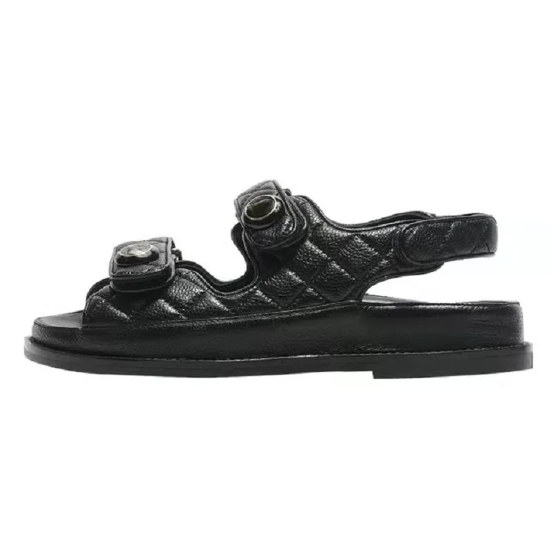 

2021 Spring and Autumn New Flat Sandals open-toed shoes Fashion Joker Comfortable Students Shoes Black Women Shoes