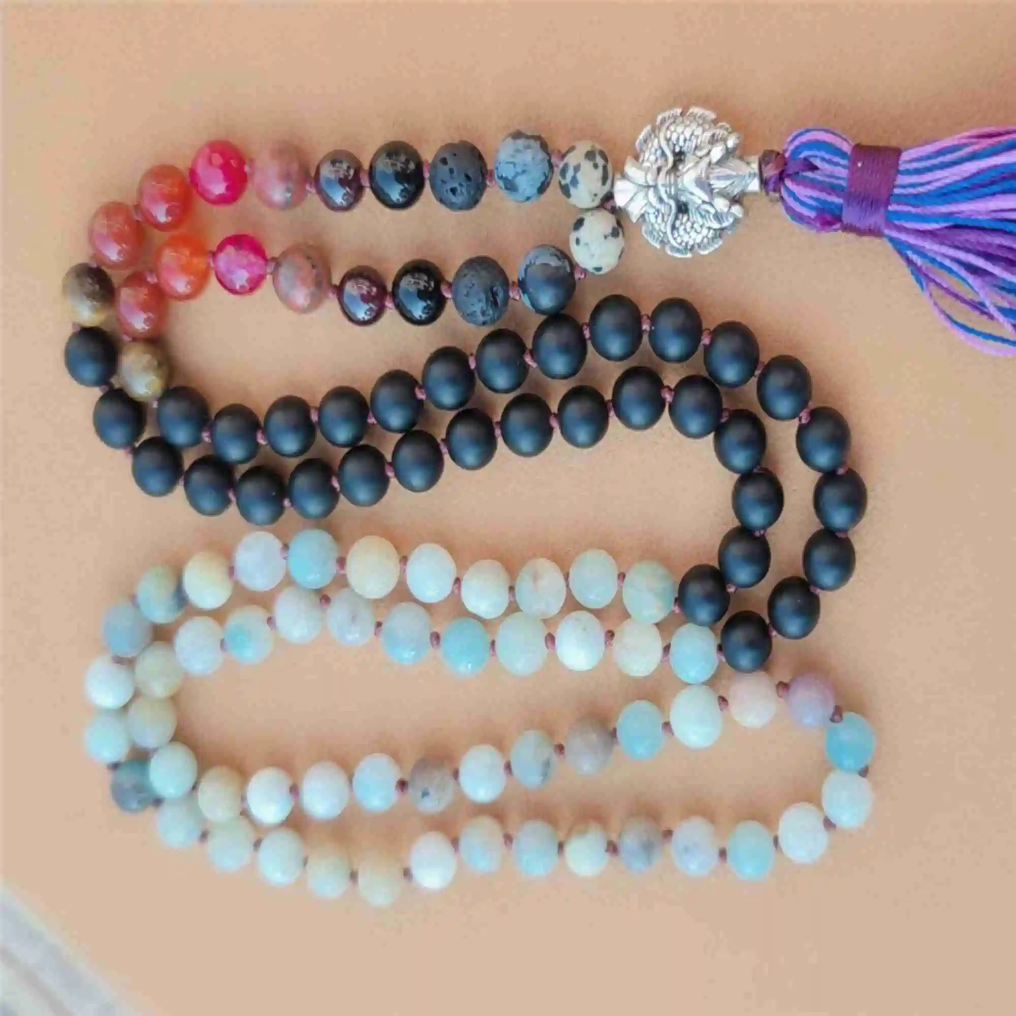 

8 мм 108 Амазонит неоправленные полудрагоценные камни мала узел ожерелье чакра энергии светящиеся шик цепи чакра Буддизм медитации вдохнове...