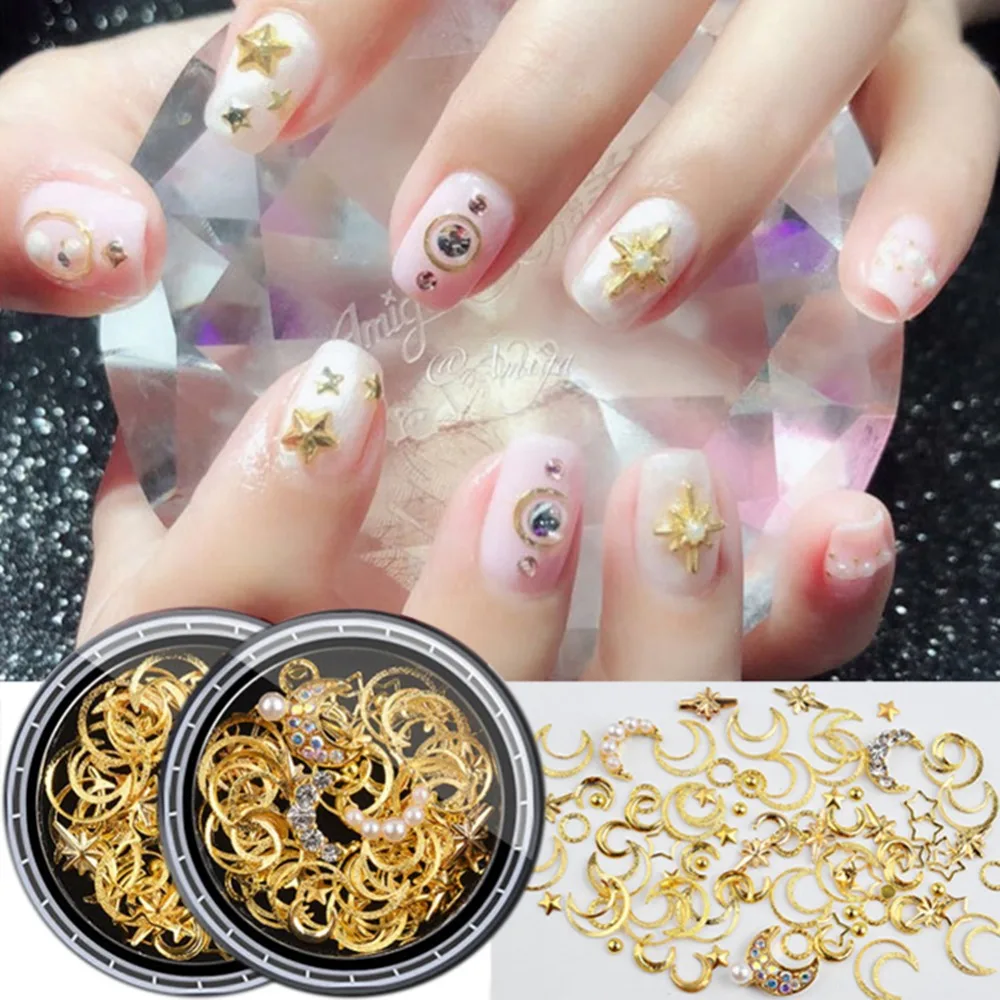 Металлические заклепки для ногтей многоформенные украшения из сплава 3d маникюра