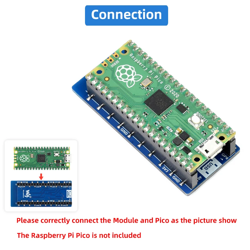 Raspberry Pi Pico ESP8266 Wi-Fi модуль для IEEE 802.11b/G/N 115200 bps расширения поддерживает протокол