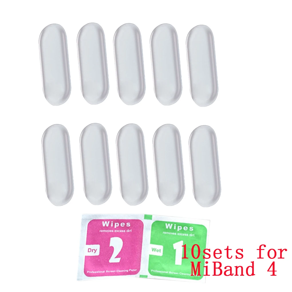 10 шт. Защитная пленка для экрана для Xiao mi Band 4 mi band3, умный Браслет, полное покрытие, защитные пленки, не закаленное стекло - Цвет: 10sets for Miband 4