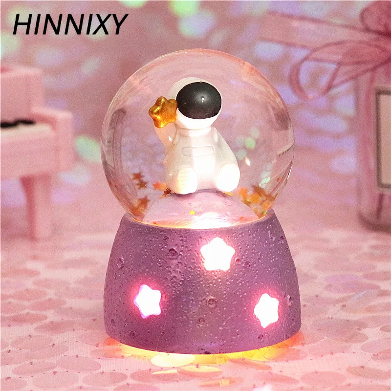Hinnixy светодиодный астронавт ночной Светильник лампы в виде Луны Вселенная настольная лампа прикроватный декоративный Домашний Светильник детские игрушки подарок на день рождения