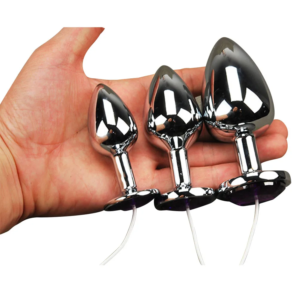 Stainless Steel Anal Plug Electric Shock Anus Accessories Electro Butt Plugs Stimulation Pulse Physiotherapy Massager Sex Toy L1 | Красота и