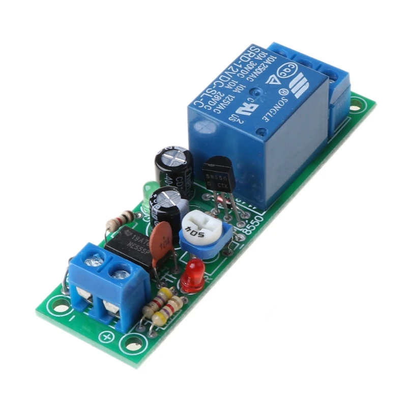 

Timer Switch JK02B 0-60 Seconds DC Adjustable Delay 12V Input Relay Module