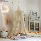 Детская игровая палатка AY Tesco, занавеска для кровати, навеска для детской кроватки, декор для детской комнаты, круглый подвесной купол, москитная сетка