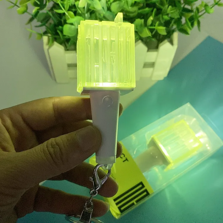 Kpop NCT мини светильник брелок лампа подвесная Люминесцентная палочка зеленый