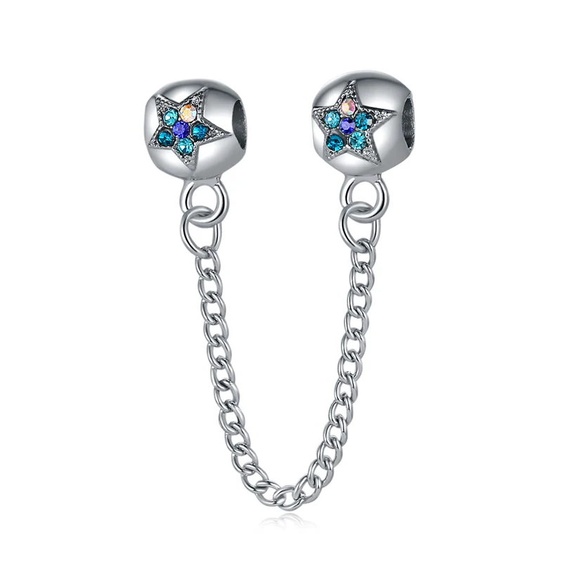 Новинка 2019 сплав бусины амулеты звезда сердце цветы безопасная цепочка розовое