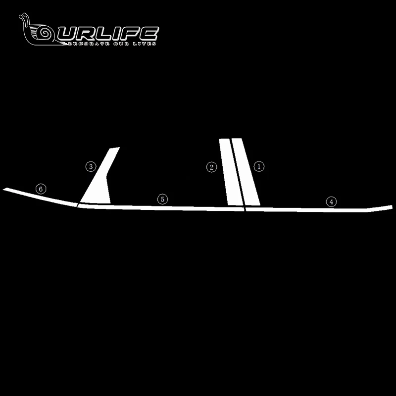 

Car Styling Exterior Accessories Stainless Steel Window 304 Stainless Steel Trims Center Pillars Cover Trim For Tucson NX4 2021