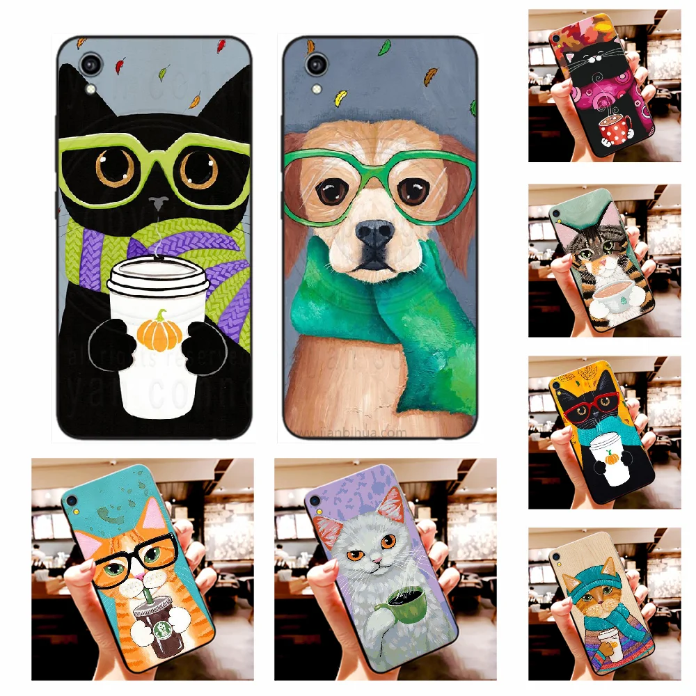 Горячая Распродажа милых котят с милой собачкой корпус под плетенную сумку чехол