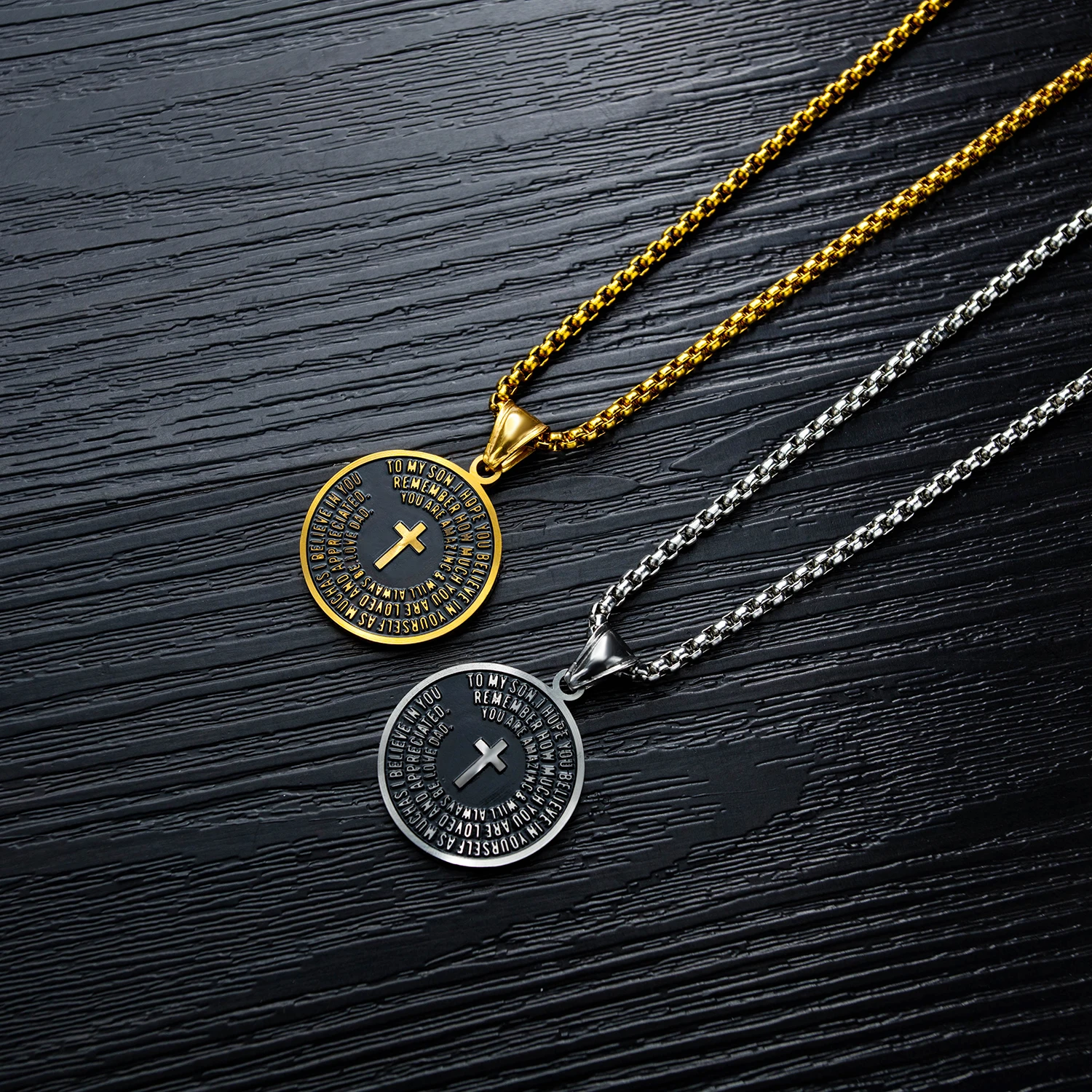 Мужское ожерелье 27 мм из нержавеющей стали|Ожерелья с подвеской| |