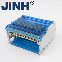 jinh 411 universal electric wire connector heavy distribution box din rail terminal block