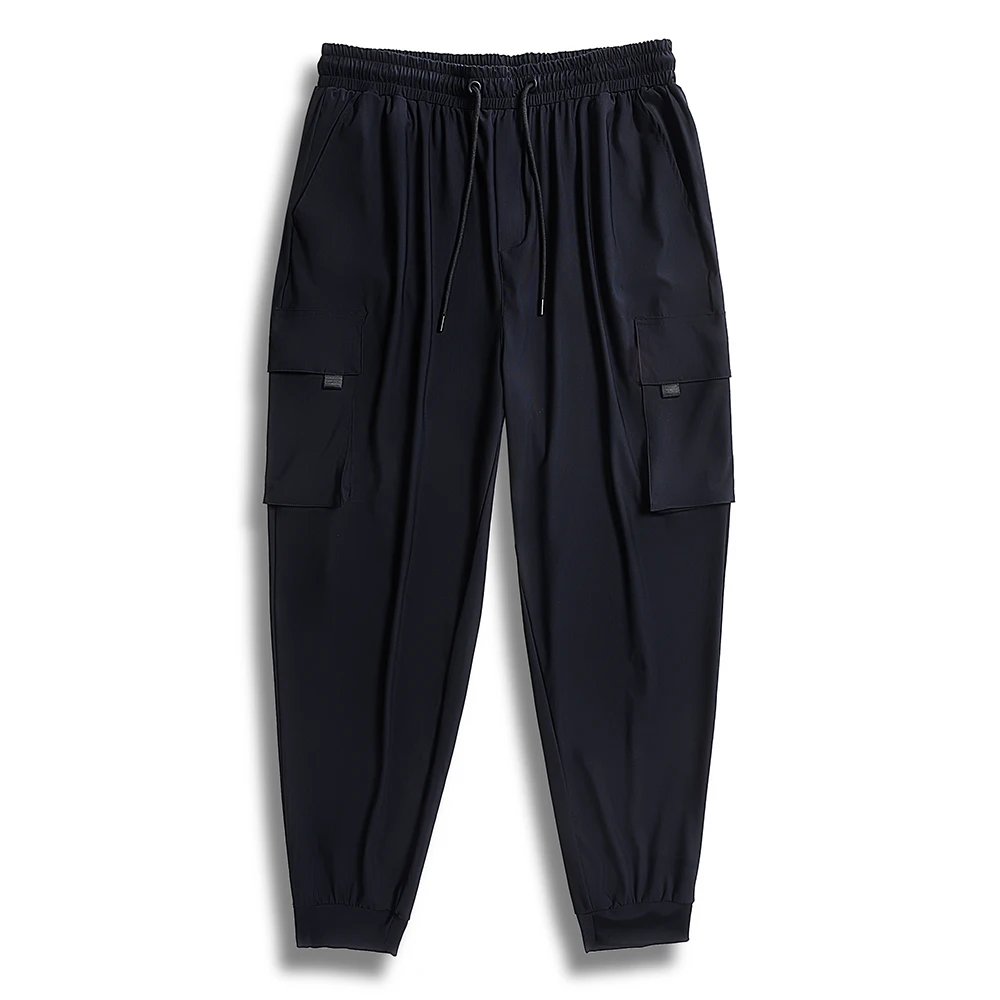 7XL 6XL XXXXL thin fabric Man Black 2020 Vintage Joggers Streetwear Mens Pockets Harem Pants Male Summer Print Fashions | Мужская одежда