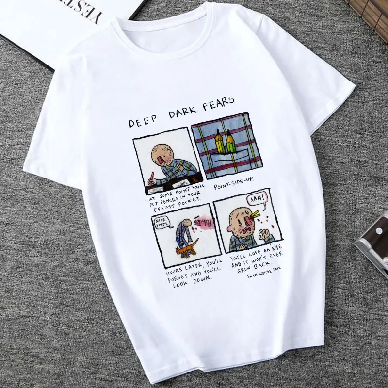 Женская футболка в стиле Харадзюку с принтом и коротким рукавом | одежда