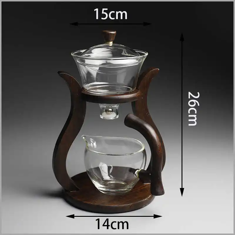 

Tea-Set Teapot Glass Kung-Fu Heat-Resistant Water-Diversion Bowl Electromagnetic Rotating-Cover