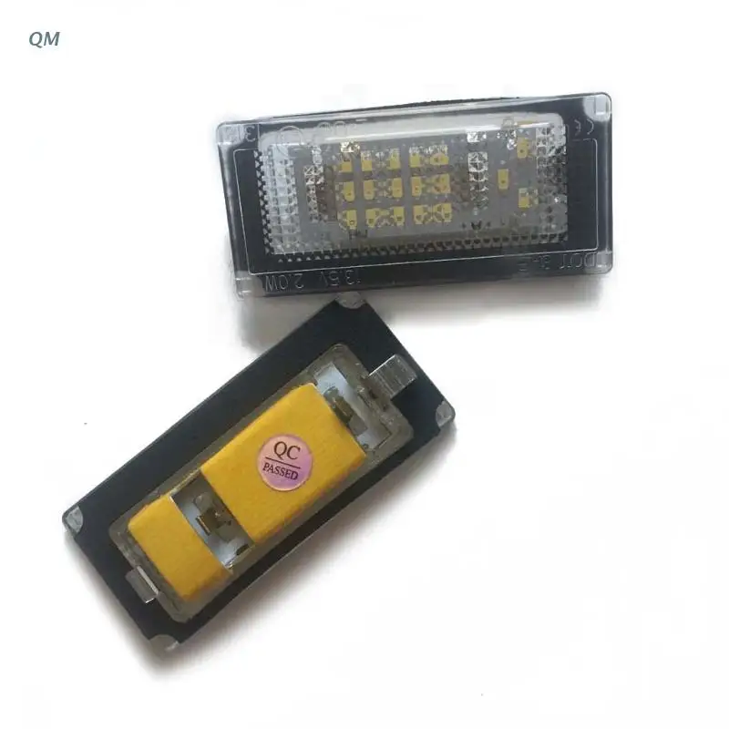 

13MF 2pcs Car LED Number License Plate Lights 6000K Plate Light Bulb for Mini Cooper S R50 R52 04-08 R53 01-06