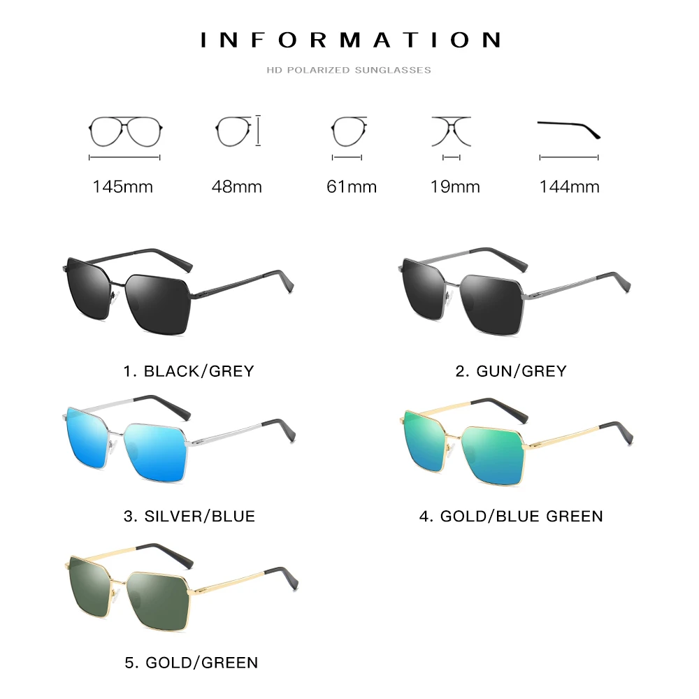 Мужские и женские солнцезащитные очки DEARMILIU дизайнерские поляризационные