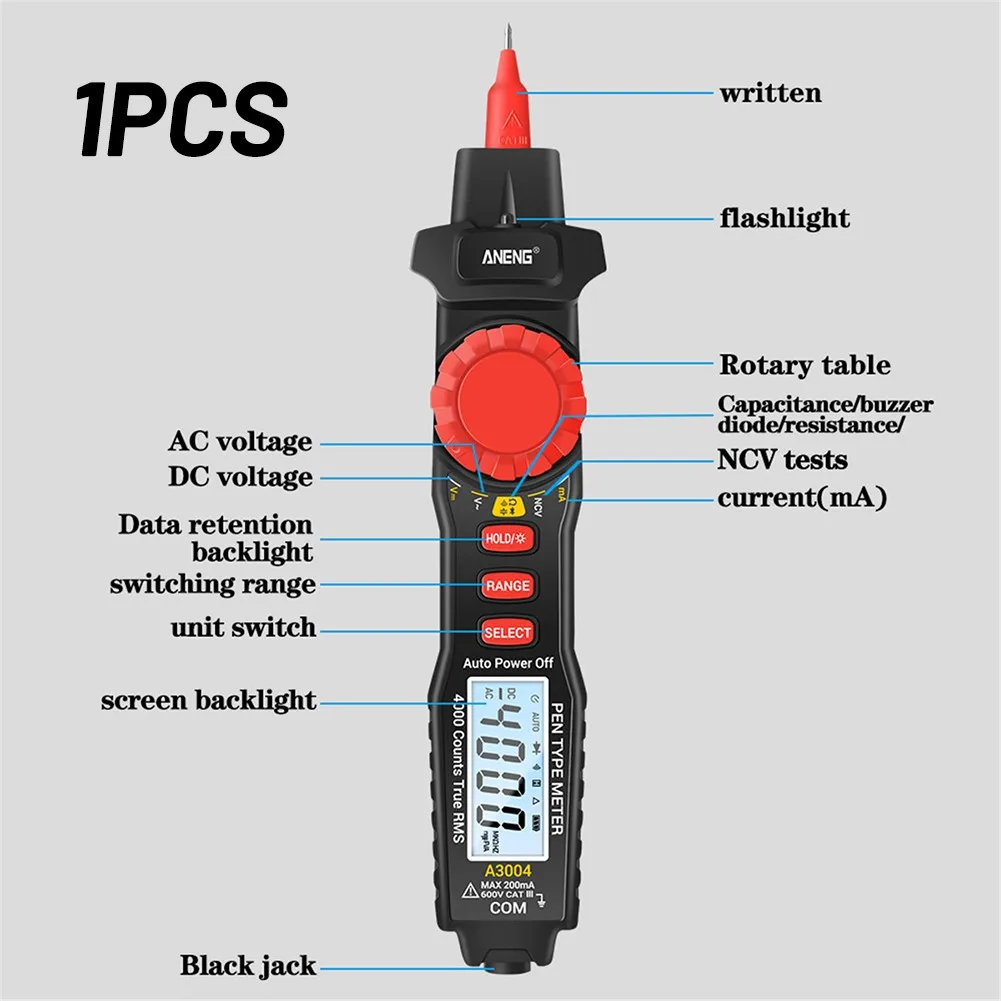 

Smart Multimeter A3004 Digital High-precision Metal Multi-function Pen-type