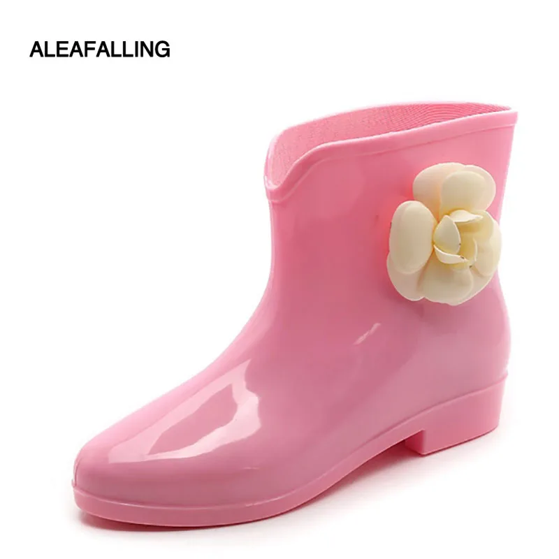 Aleafalling Новое поступление дождь сапоги Водонепроницаемый обувь на плоской