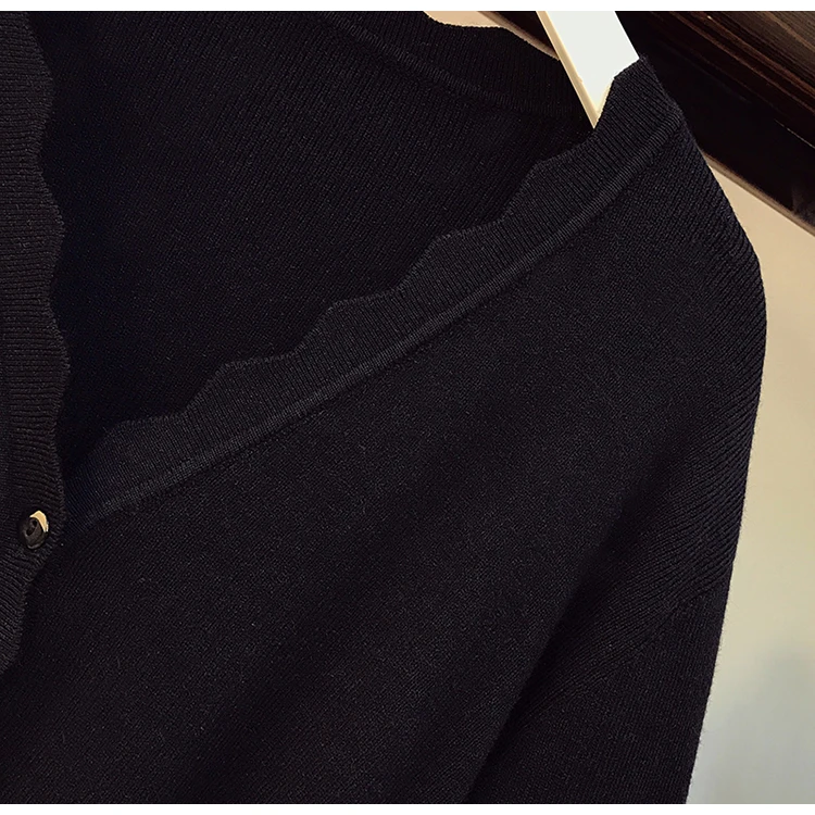 Женское мини-платье-свитер с длинным рукавом и V-образным вырезом | Женская одежда