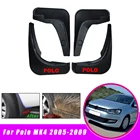 Соединительная тяга для Защитные чехлы для сидений, сшитые специально для VOLKSWAGEN Polo Mk4 9N3 2005-2009 автомобиля Fender Всплеск стикер автомобиля гвардии Брызговики, аксессуары 4 шт.
