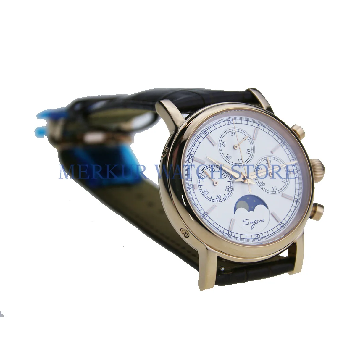 Мужские механические часы хронограф AD30 Sugess с лунным календарем|Мужские часы| |