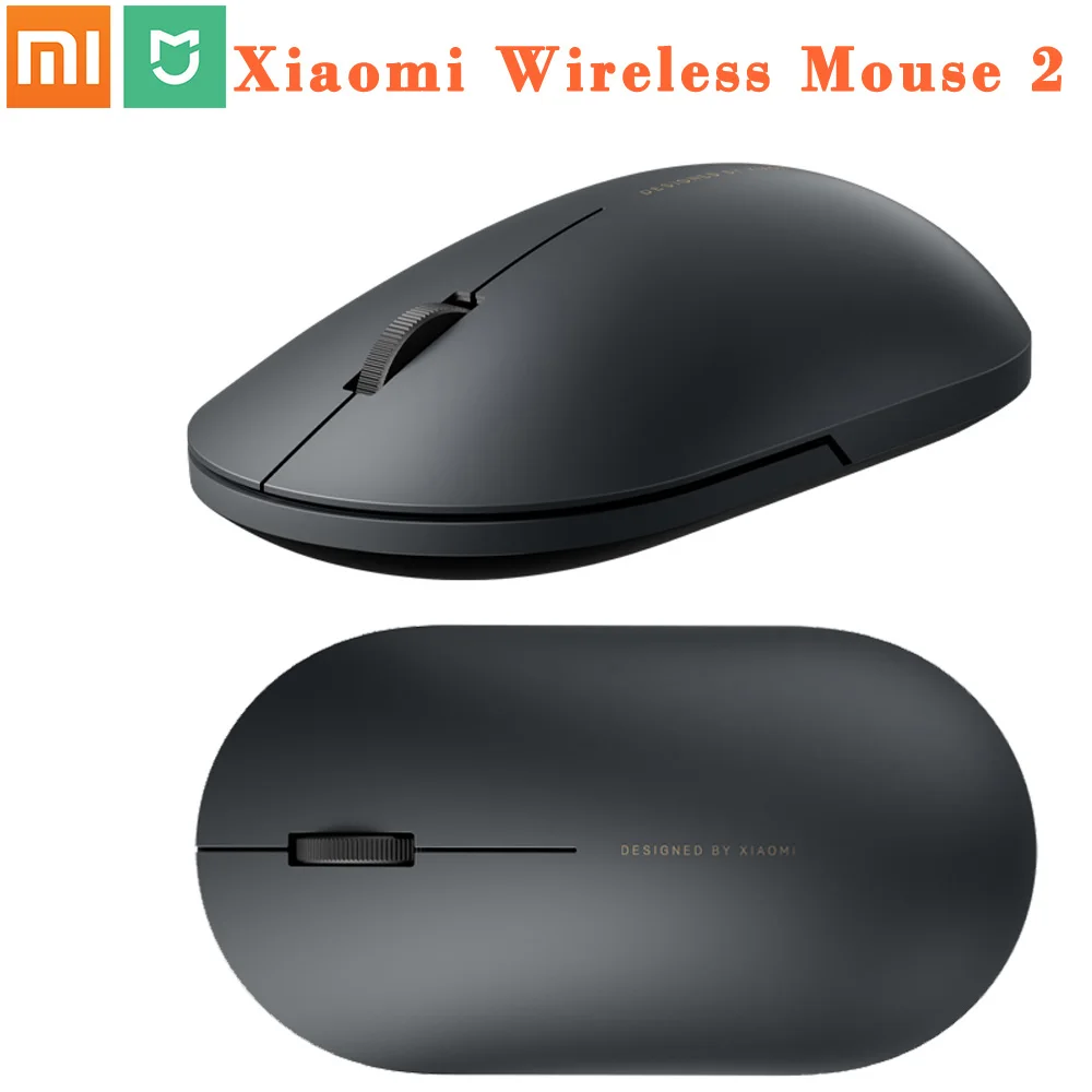 Беспроводная мышь Xiaomi Mi 2 4 ГГц 1000 точек/дюйм портативная мини-игровая для Macbook Windows