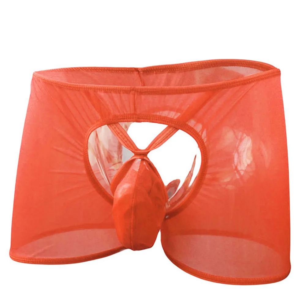 Мужские трусы-боксеры с отверстием для пениса и заниженной талией | Мужская