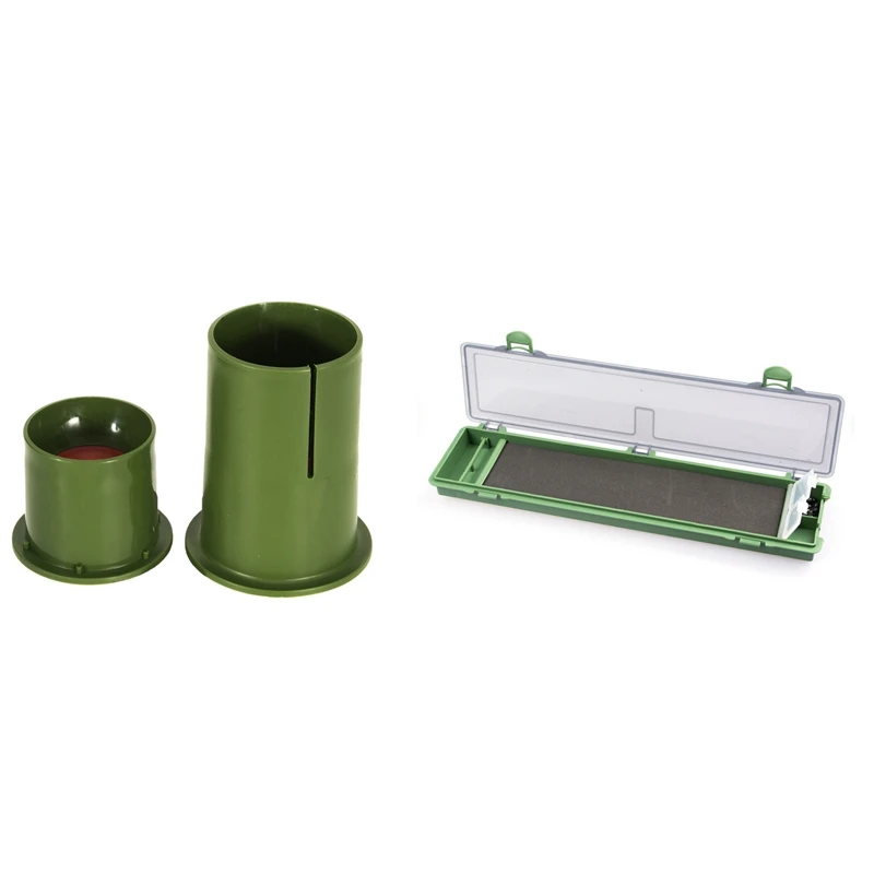 

1Pc Fishing Bait Ball Shaper Groundbait Ball Maker 40MM With Carp Fishing Tackle Box PE Stiff Hair Rig Board And Pins